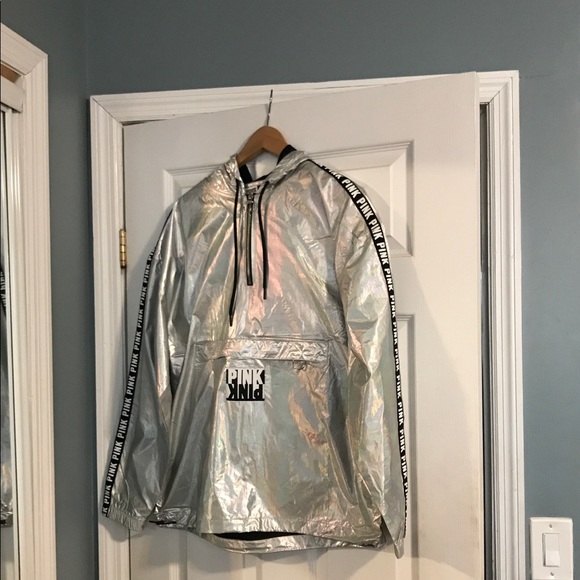 PINK Victoria Secret Silver Jacket - Picture 2 of 6
